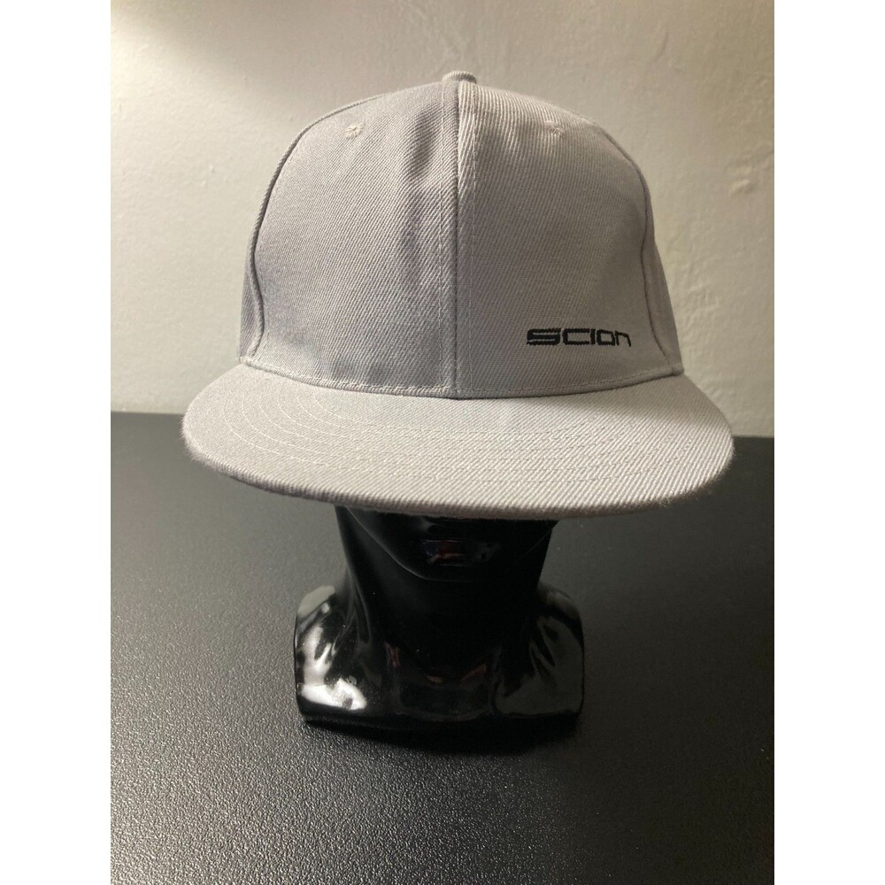 Scion Car Spell Out Box Logo Snapback Hat Cap Gray Adjustable Cotton